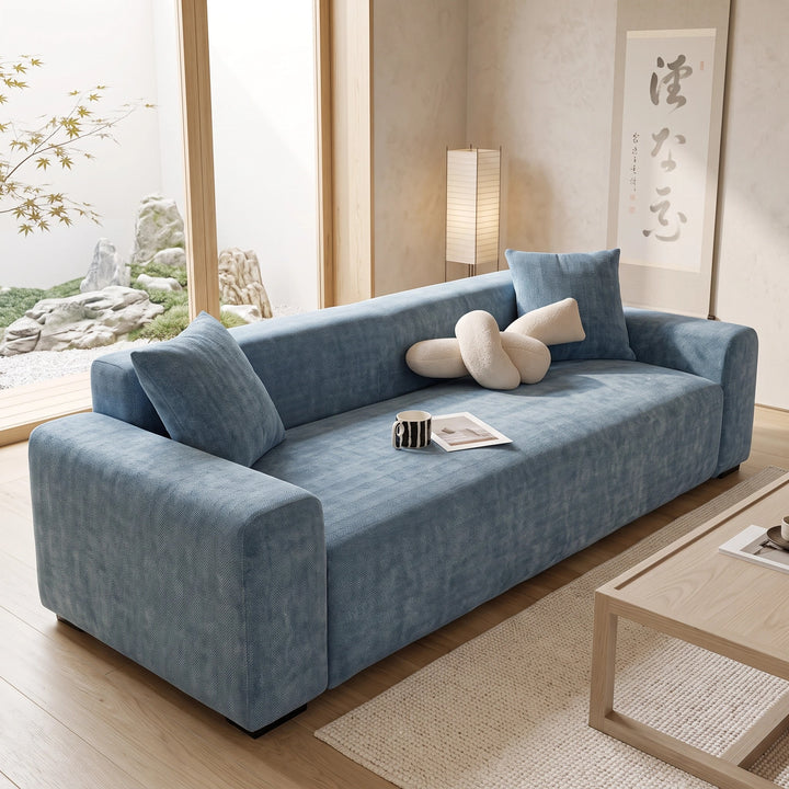 Herringbone Chenille Stretch Sofa Cover with Full Coverage Elastic Fit