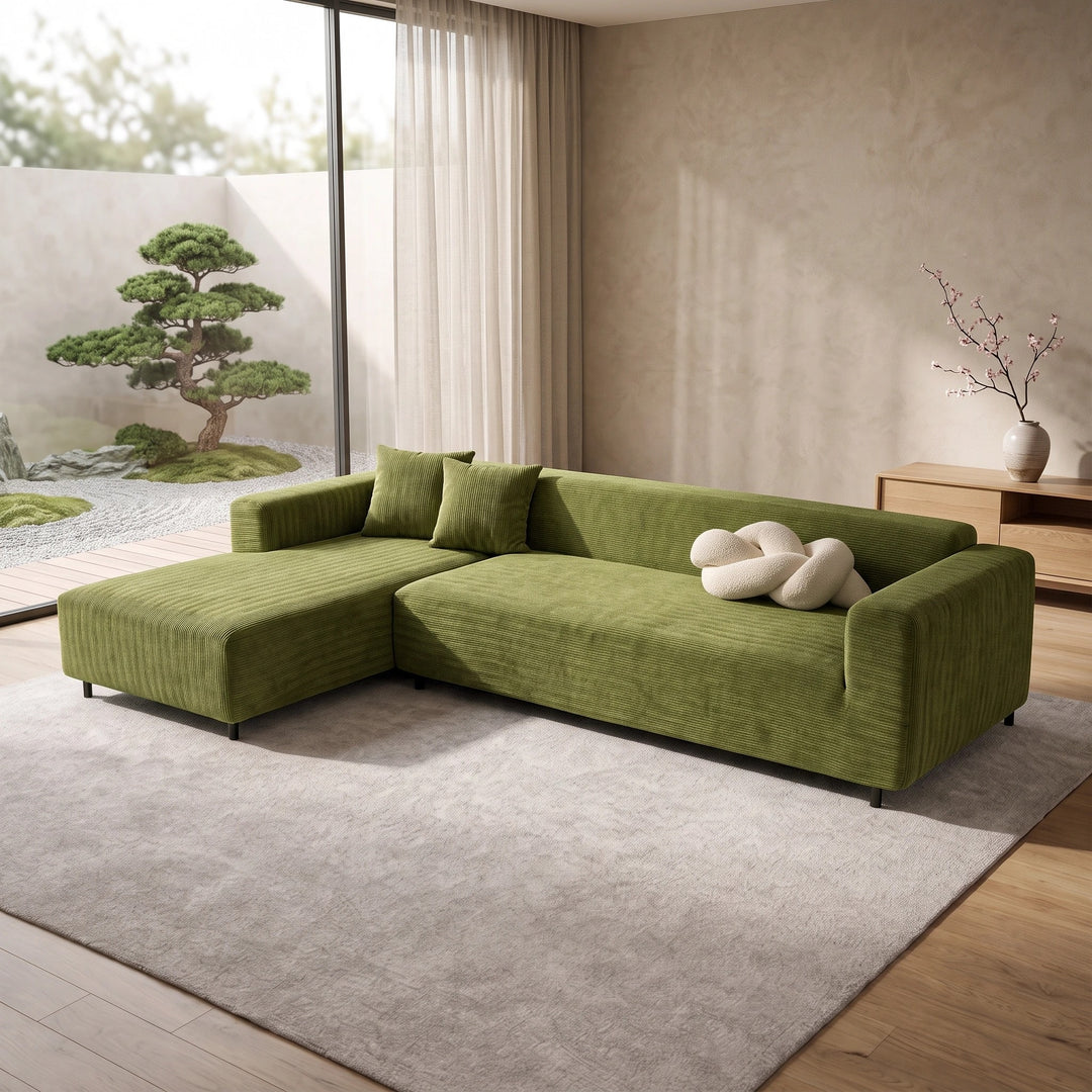 Herringbone Chenille Stretch Sofa Cover with Full Coverage Elastic Fit