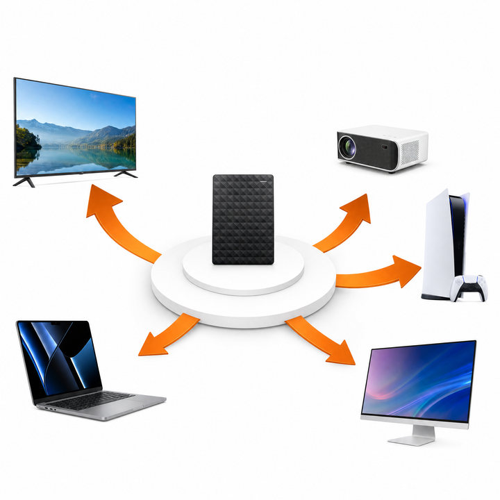 Portable External Hard Drive USB 3.0 | PC, Mac, Laptop & Console