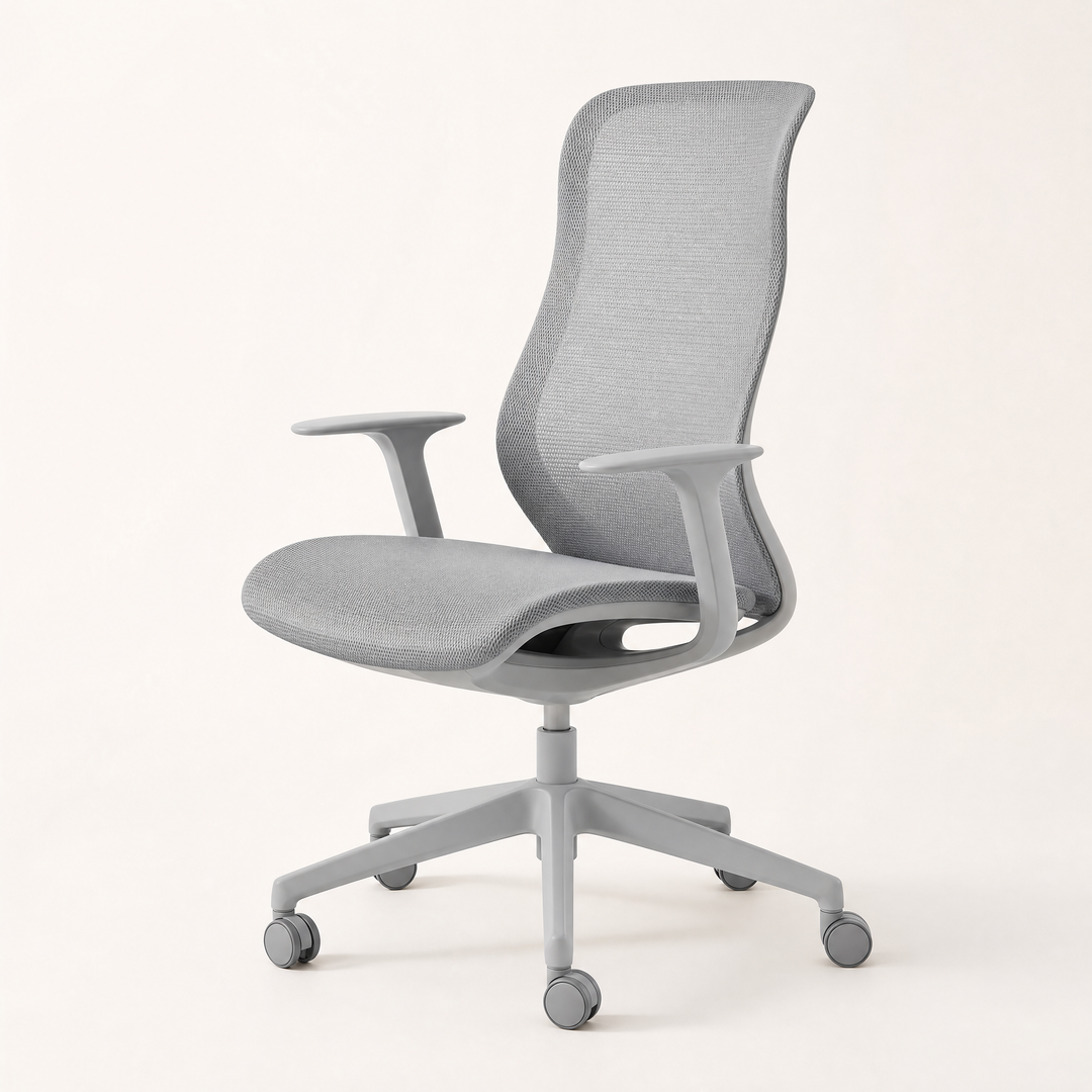 Whitby | Ergonomic Mesh Chair with Dynamic Backrest — Ash