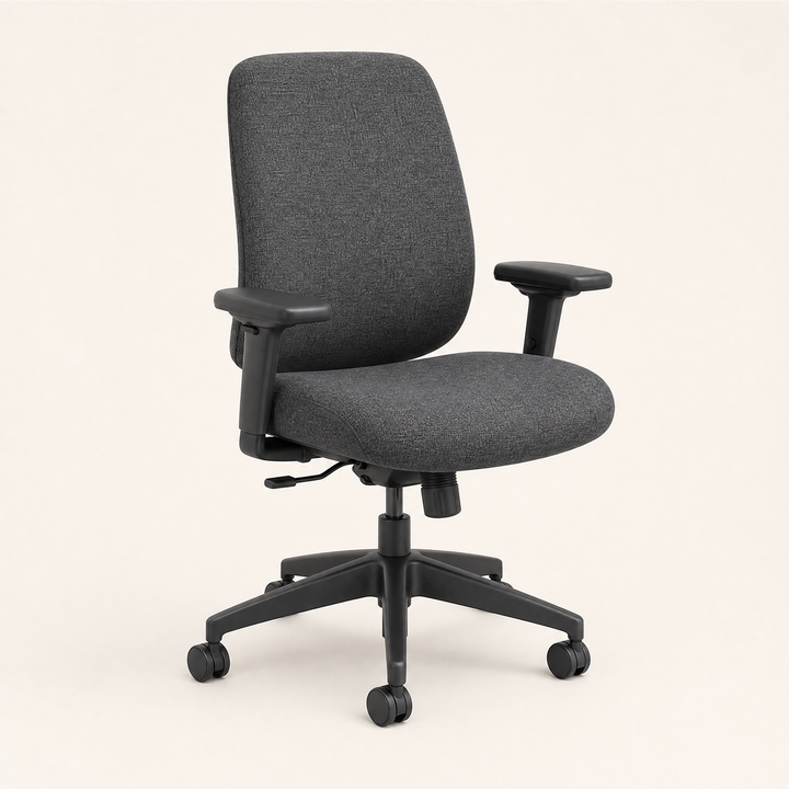 Camden | Fabric Task Chair with Padded Seat — Graphite