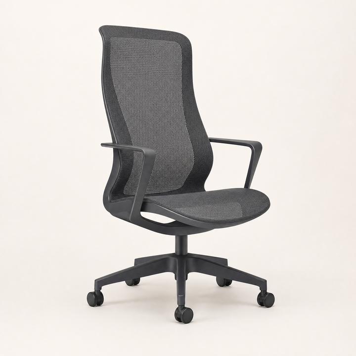 Whitby | Ergonomic Mesh Chair with Dynamic Backrest — Graphite