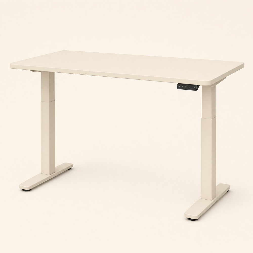 Level | Sit Stand Desk 120 × 60 cm — Bone