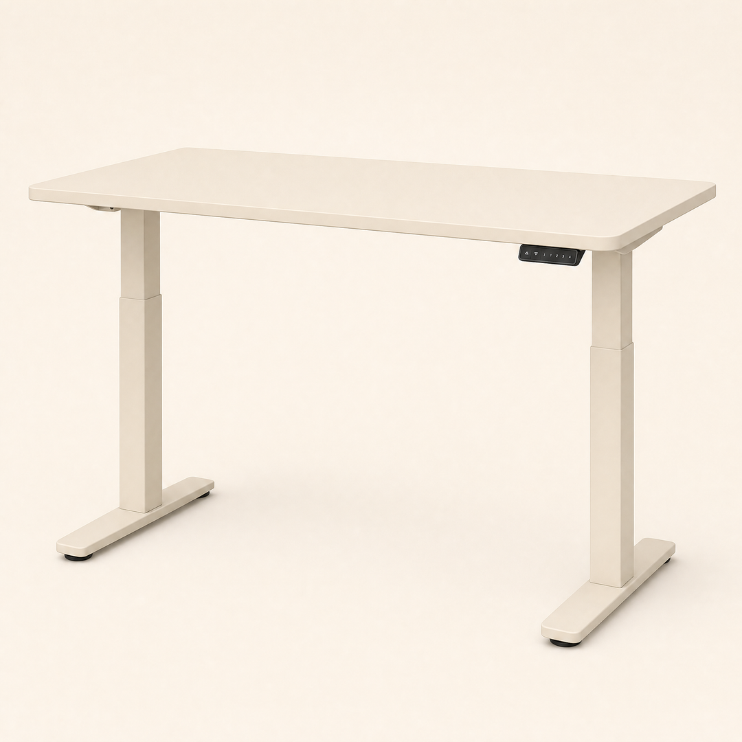 Level | Sit Stand Desk 120 × 60 cm — Bone