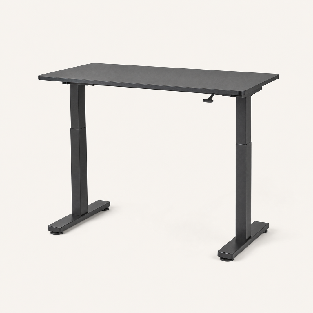 Level Compact | Sit Stand Desk 100 × 60 cm — Graphite