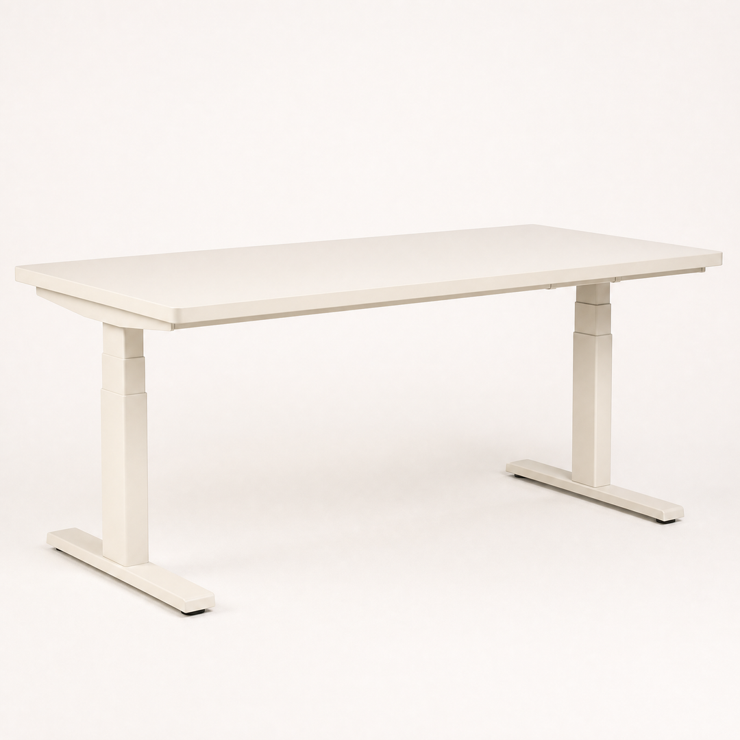 Level Pro | Dual Motor Sit Stand Desk 140 × 70 cm — Bone
