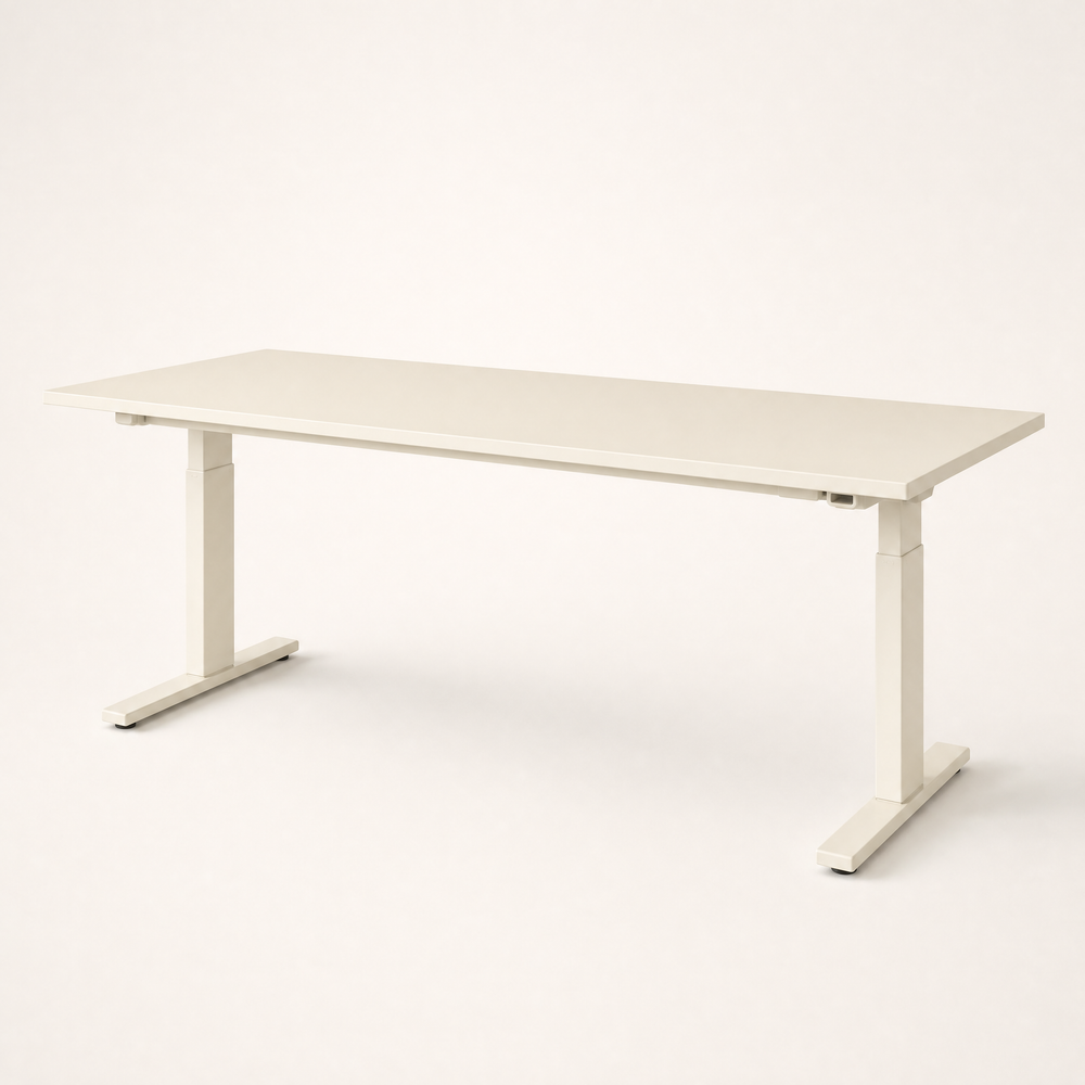 Level Duo | Dual Motor Sit Stand Desk 180 × 80 cm — Bone