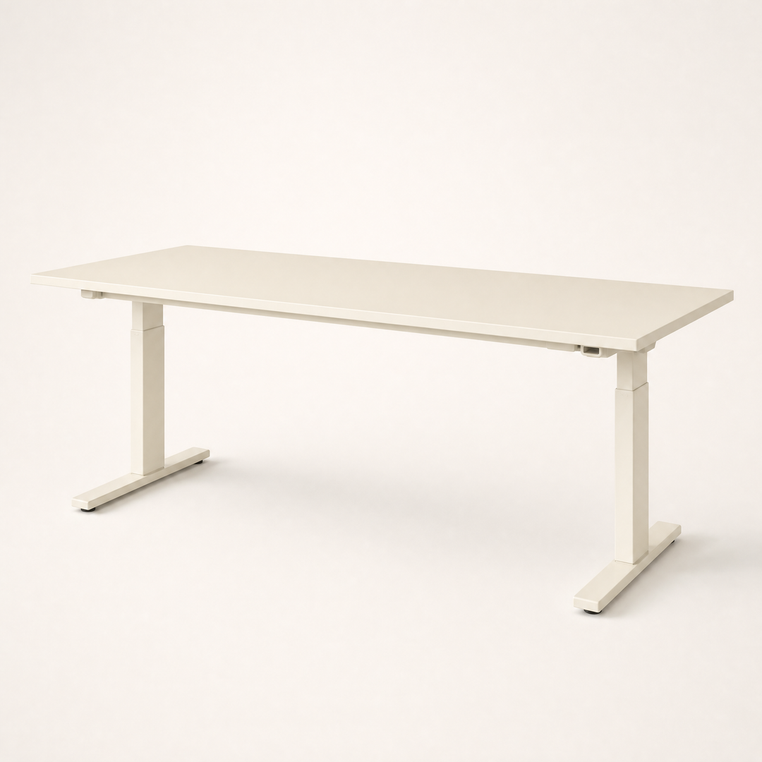 Level Duo | Dual Motor Sit Stand Desk 180 × 80 cm — Bone