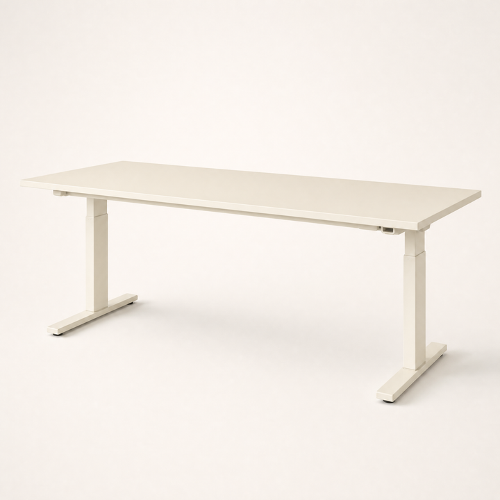 Level Duo | Dual Motor Sit Stand Desk 180 × 80 cm — Bone