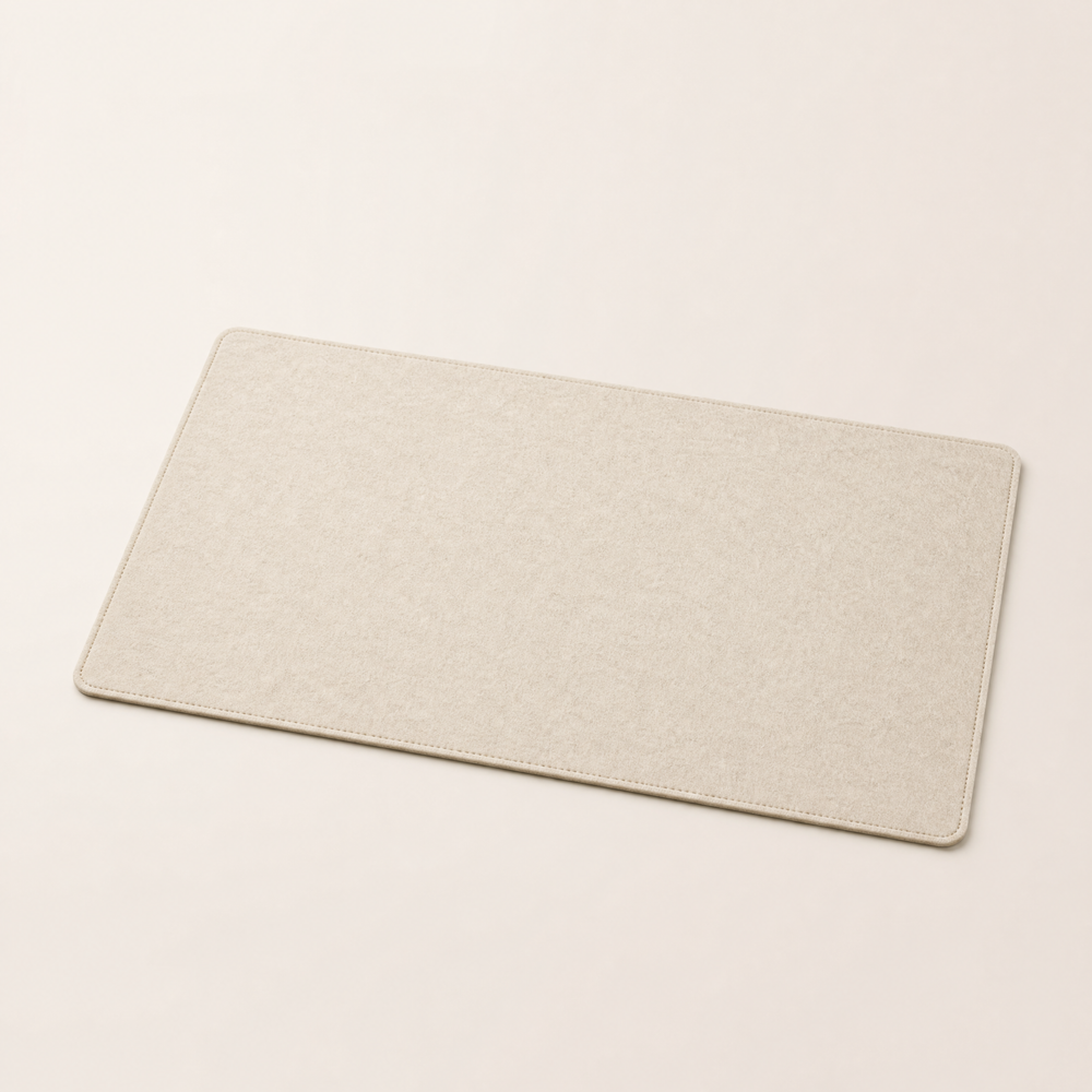 Thorne | Felt Desk Mat — Bone