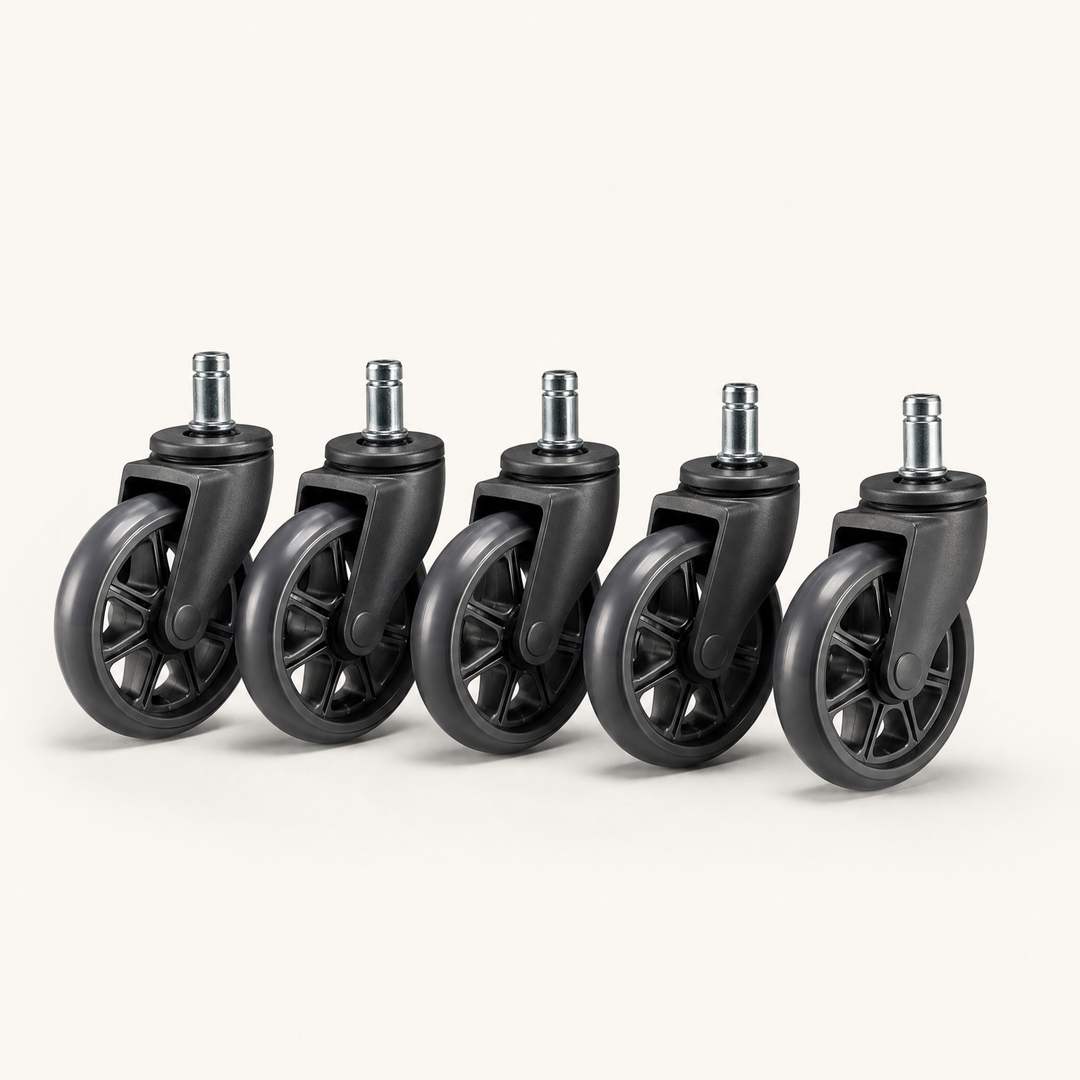 Glide | Rollerblade Castors, Set of Five — Graphite