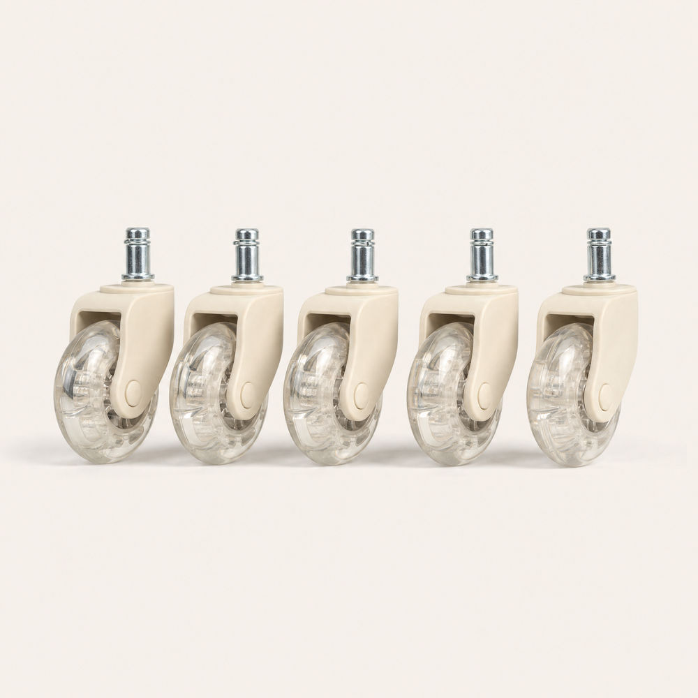 Glide | Rollerblade Castors, Set of Five — Bone