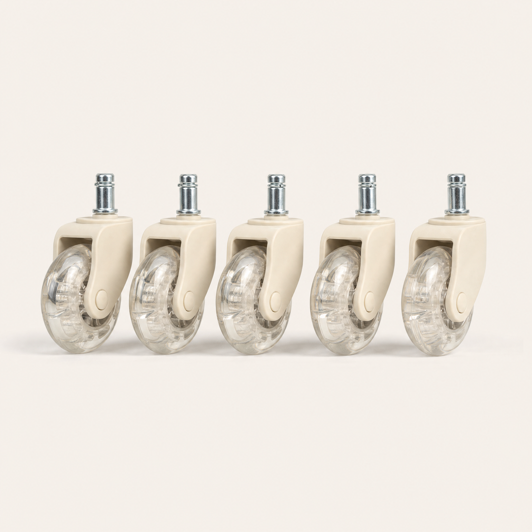 Glide | Rollerblade Castors, Set of Five — Bone