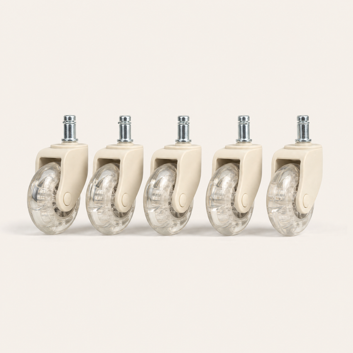 Glide | Rollerblade Castors, Set of Five — Bone