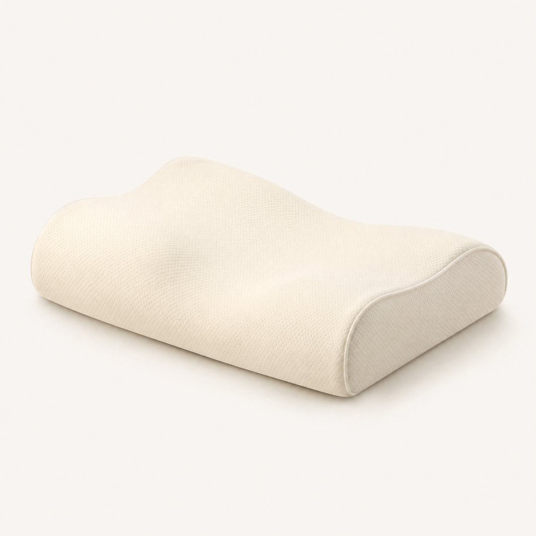Arden | Contoured Memory Foam Cervical Pillow — Bone