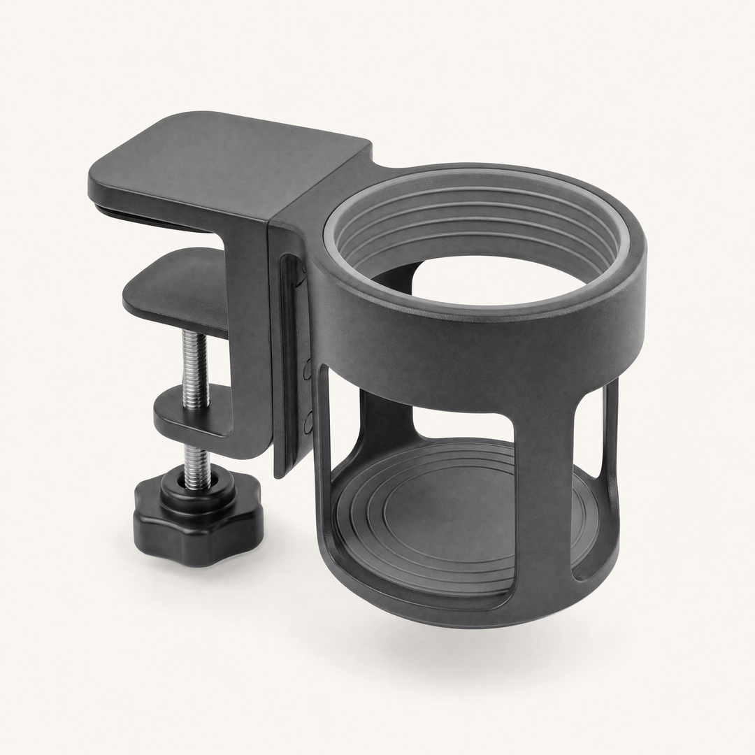 Nook | Clamp-On Desk Cup Holder — Graphite