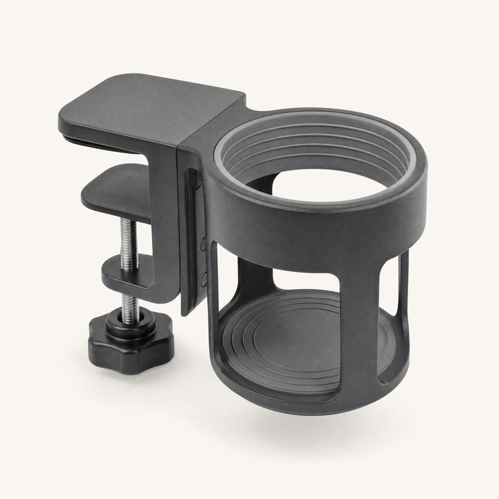 Nook | Clamp-On Desk Cup Holder — Graphite