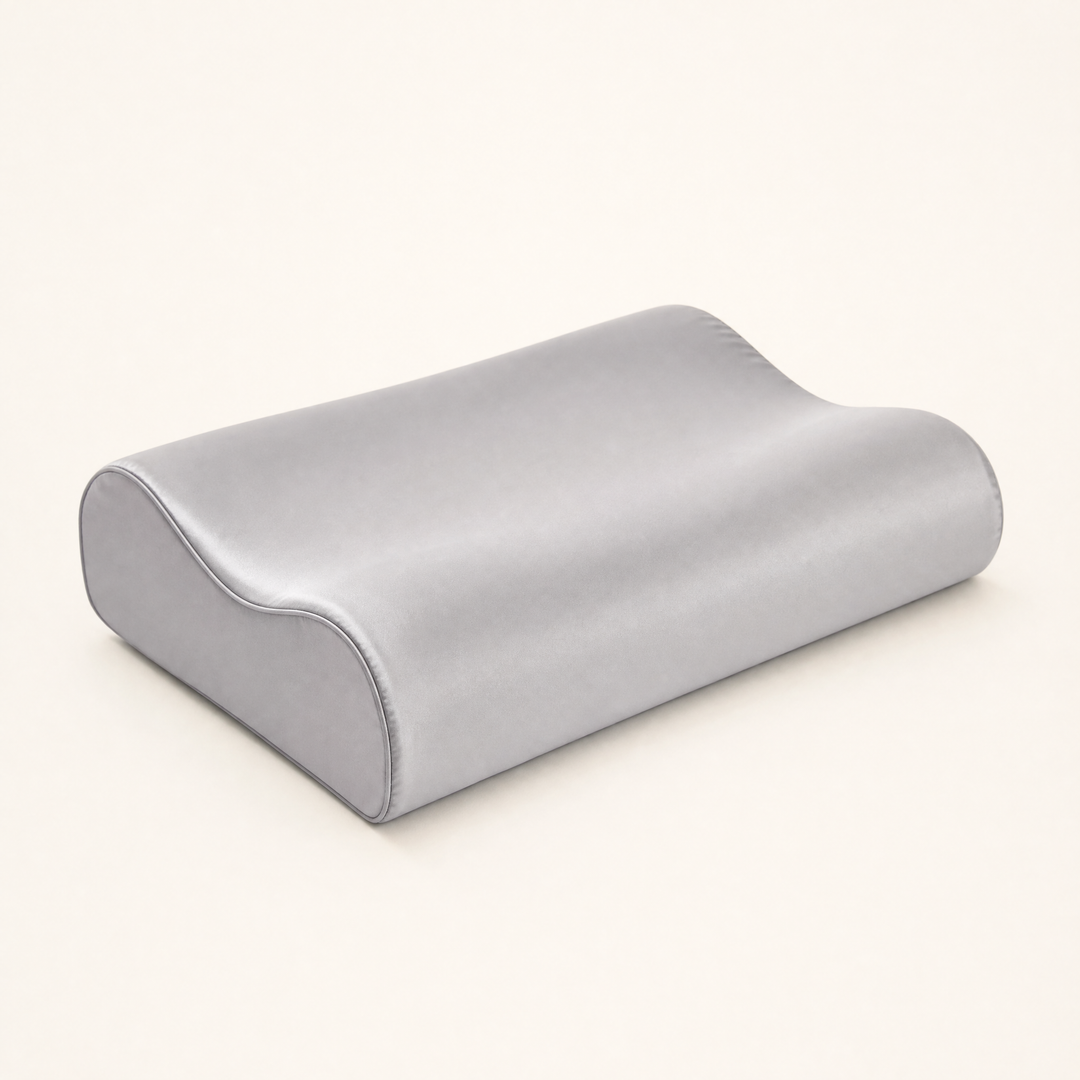 Arden Silk | Cervical Pillow with Ice Silk Cover — Ash