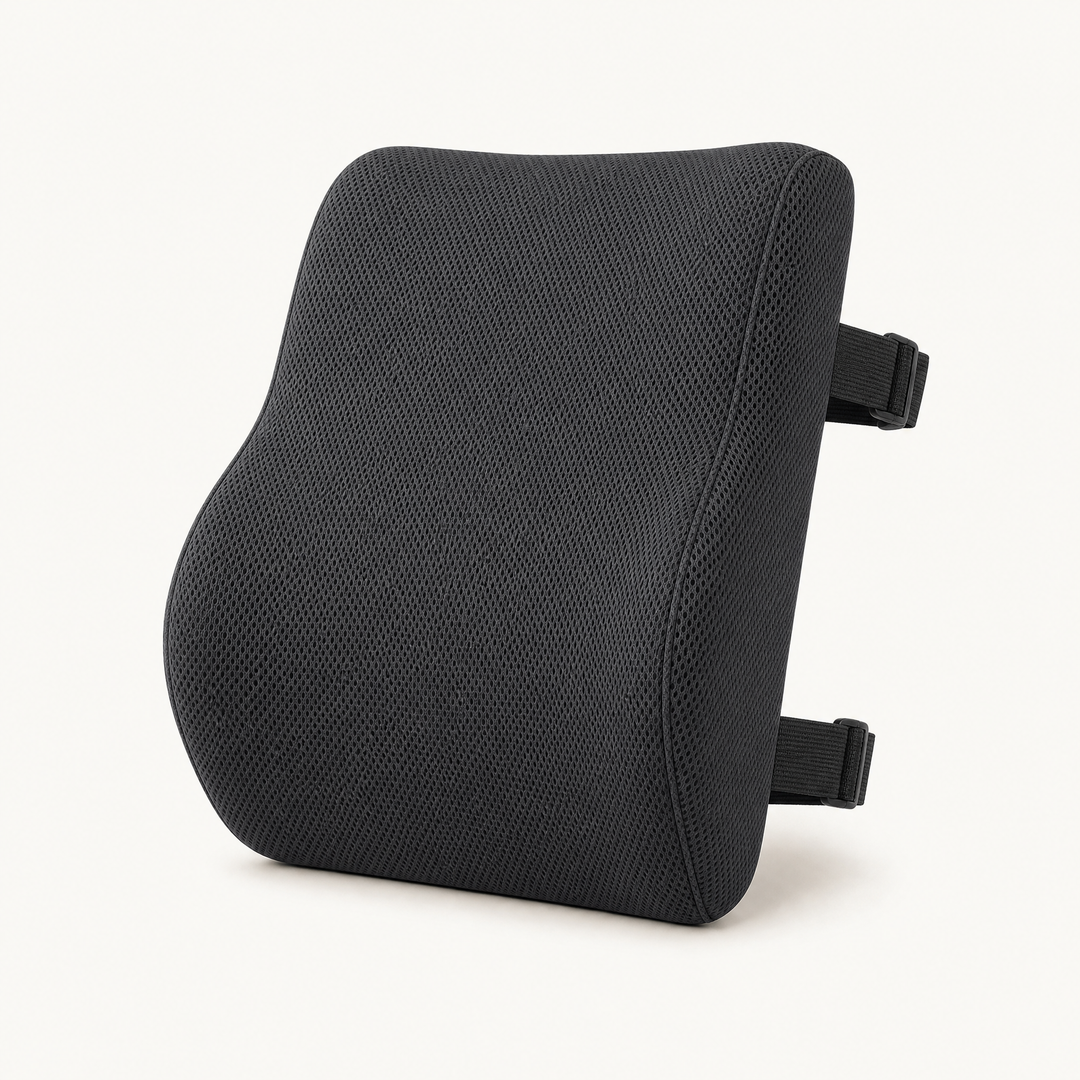 Halden Plus | Memory Foam Lumbar Chair Cushion — Graphite