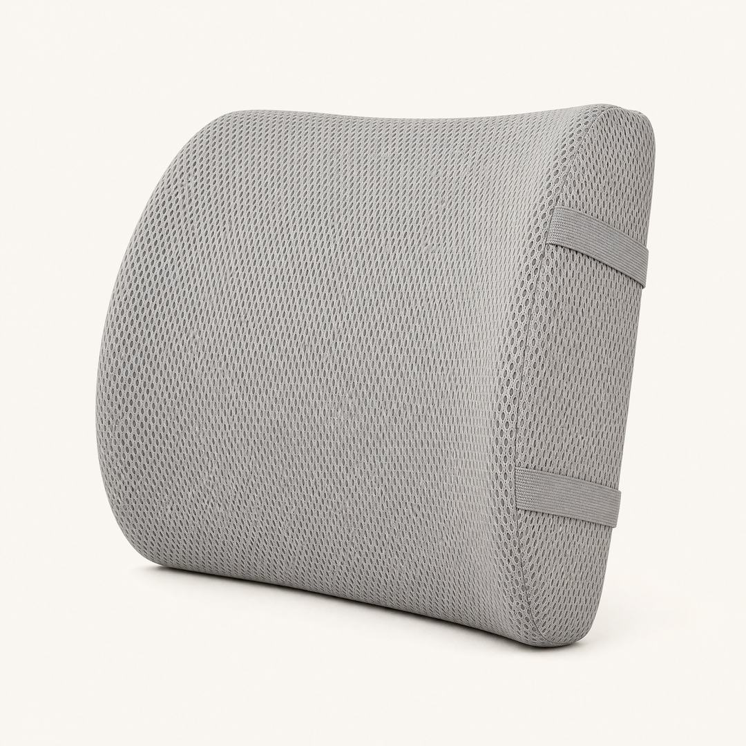 Halden Plus | Memory Foam Lumbar Chair Cushion — Ash