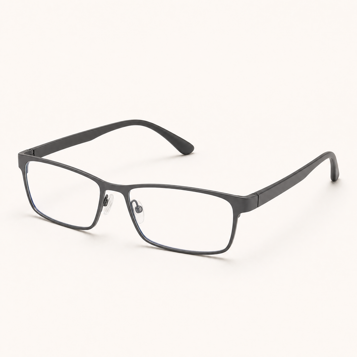 Kendal Slim | Blue Light Glasses, Rectangular — Graphite