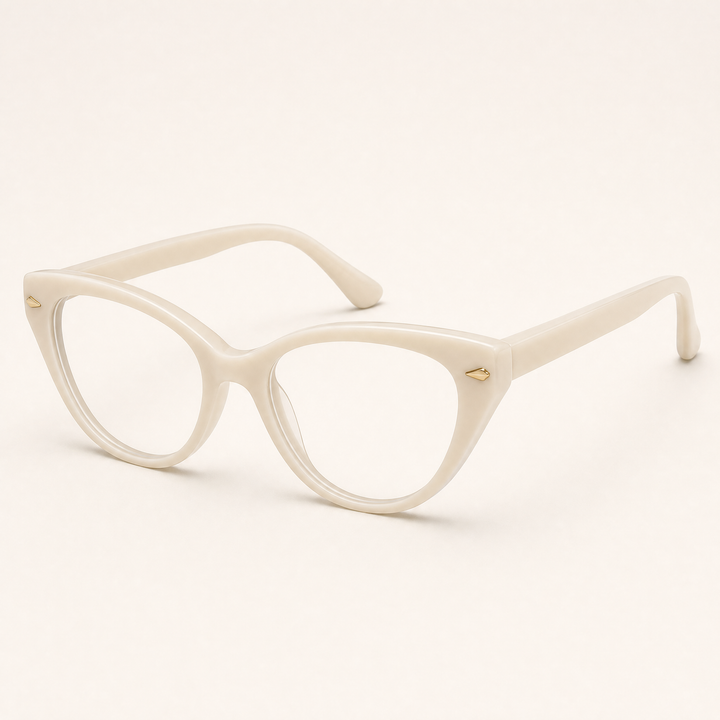 Kendal Cat | Blue Light Glasses, Cat Eye — Bone