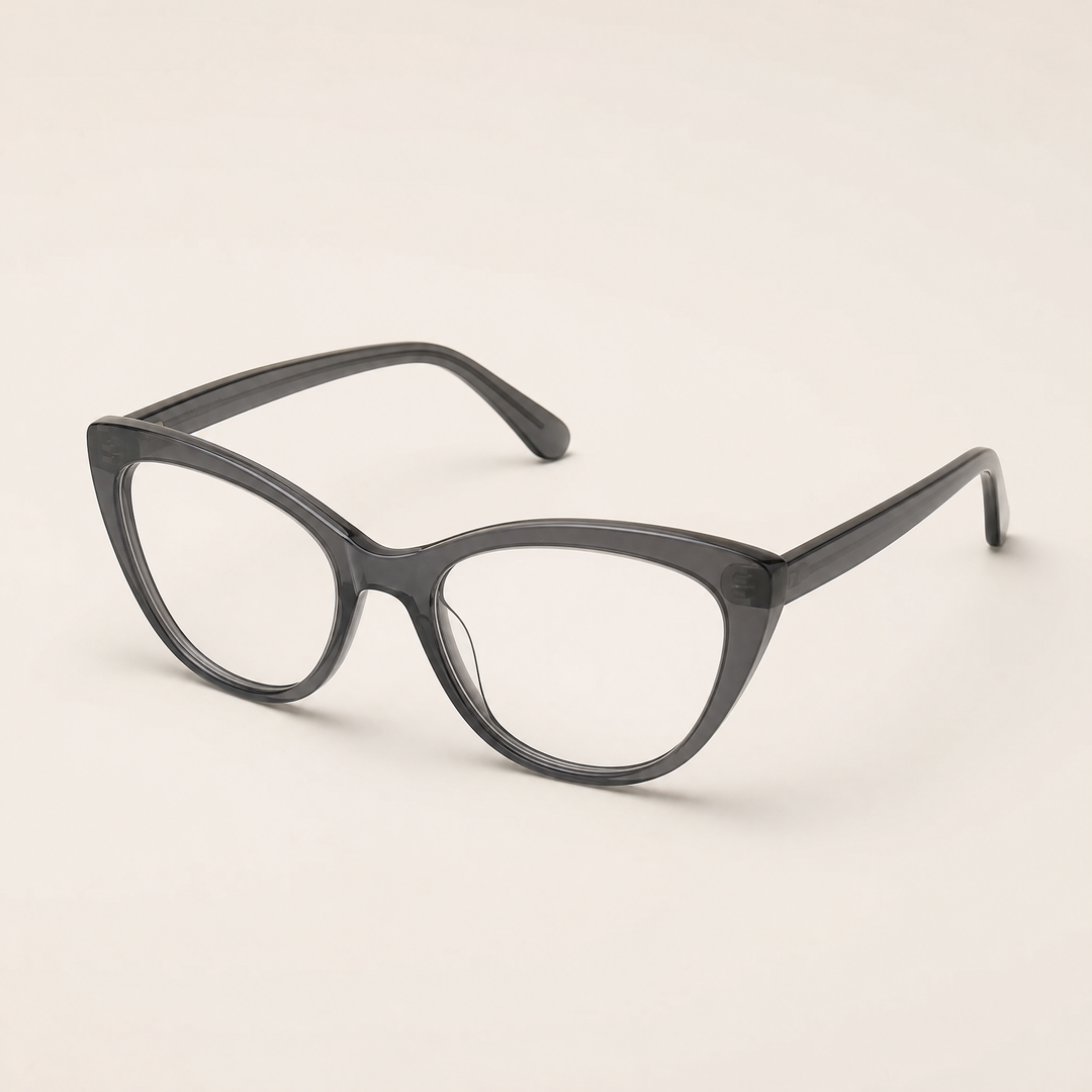 Kendal Cat | Blue Light Glasses, Cat Eye — Graphite