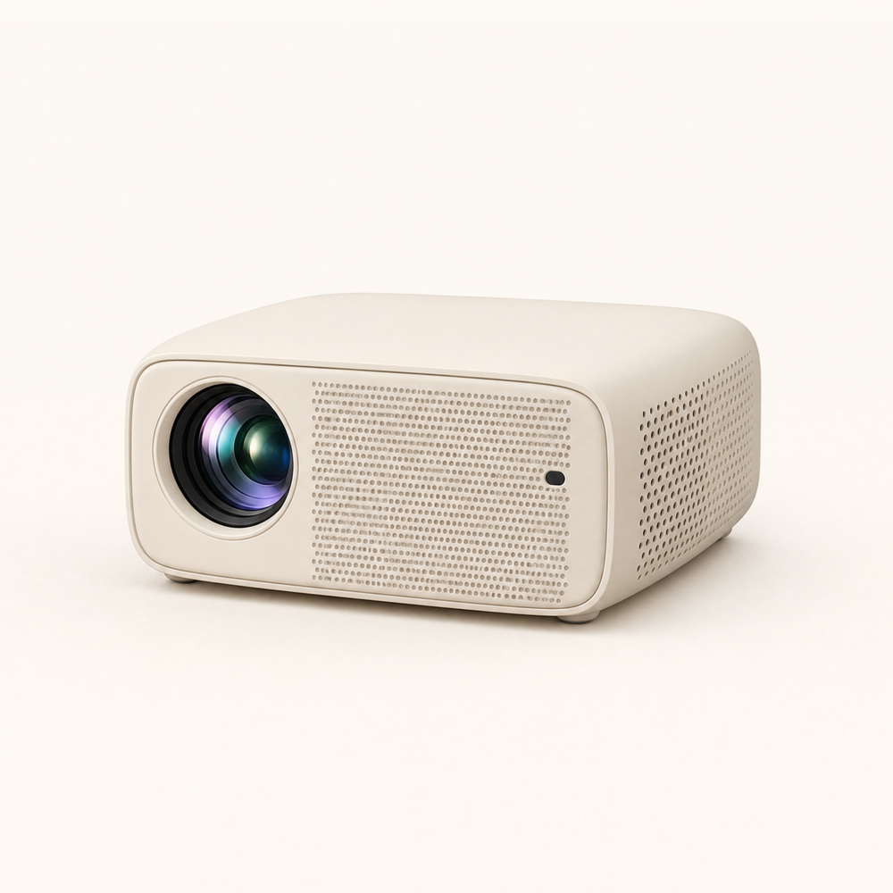 Lumen | Portable Mini Projector, 1080p — Bone