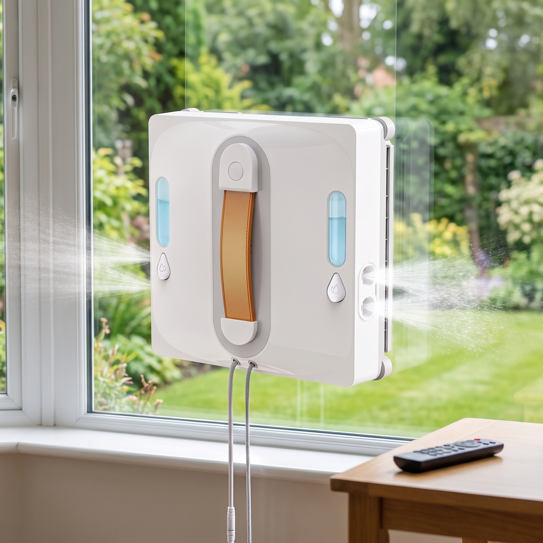 Premium Window Cleaning Robot cleaning a living room window
