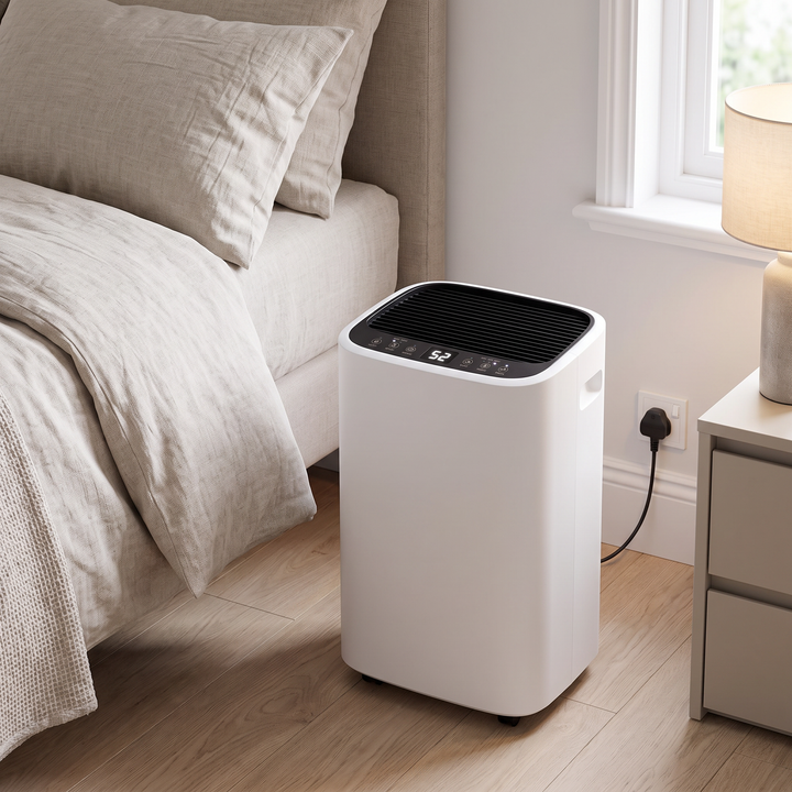 Whole-Home 16L Dehumidifier in a bedroom
