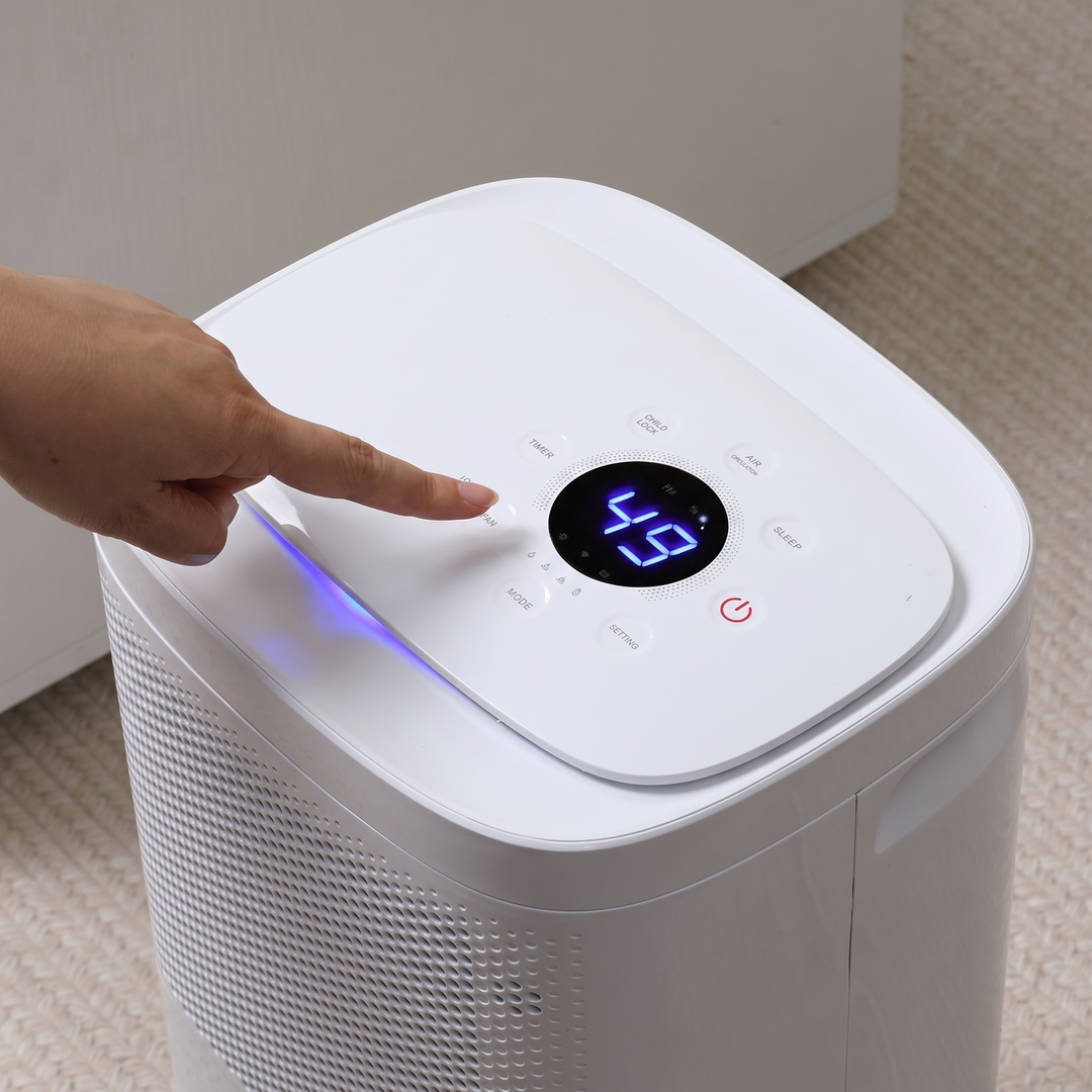 Smart Wi-Fi Dehumidifier control panel