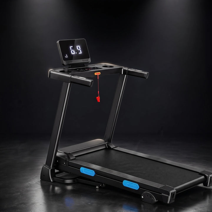 Home Treadmill with Bluetooth, LED Display and Wide Running Belt
