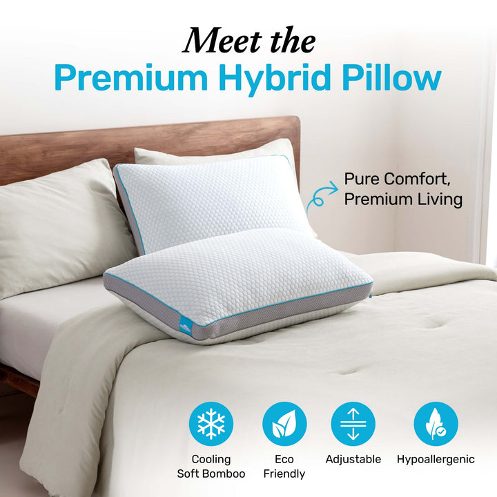 Premium Hybrid Pillow With Temperature Regulating