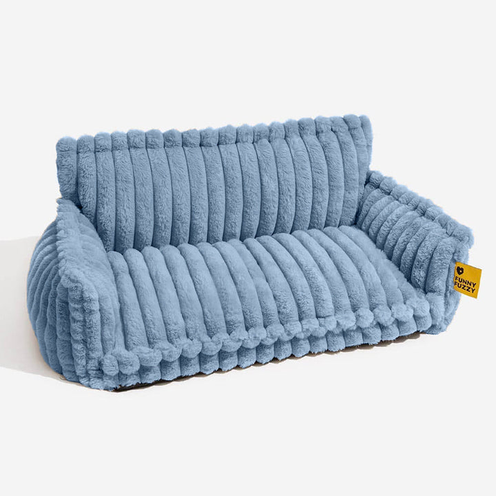 Orthopedic Dog Sofa Bed with Egg Crate Foam and Washable Plush Cover