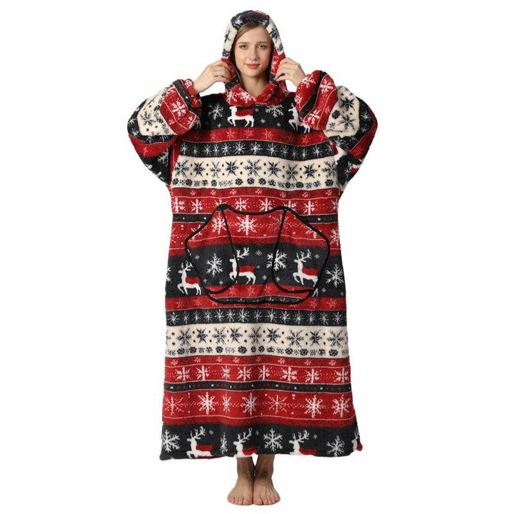Long Wearable Blanket Hoodie
