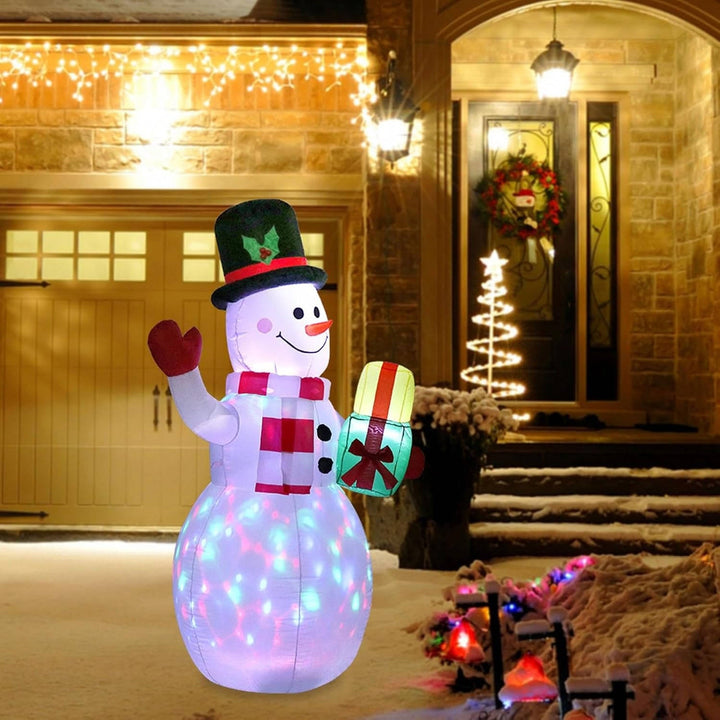 Outdoor Christmas Decorations Inflatable Snowman With Led Lights