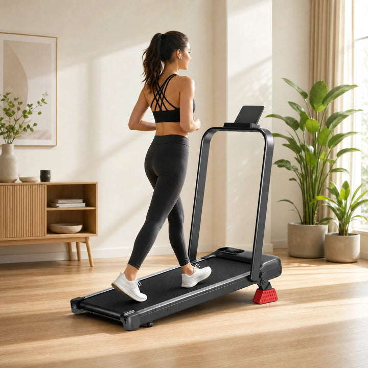 Incline Walking Pad with Remote Control and LED Display