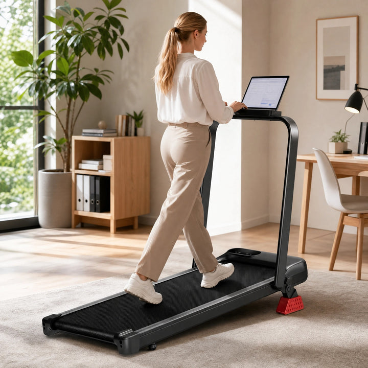 Incline Walking Pad with Remote Control and LED Display