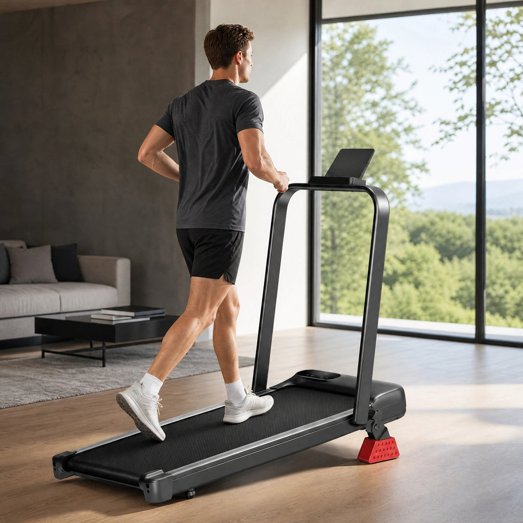 Incline Walking Pad with Remote Control and LED Display