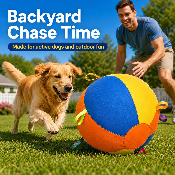 Inflatable Dog Play Ball for Backyard & Indoor Play