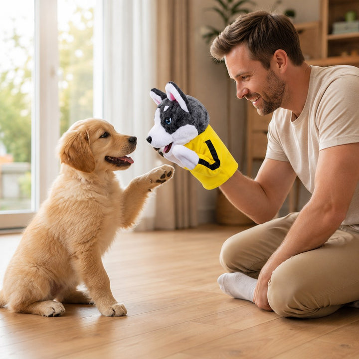 Interactive Boxing Pet Puppet for Indoor Play