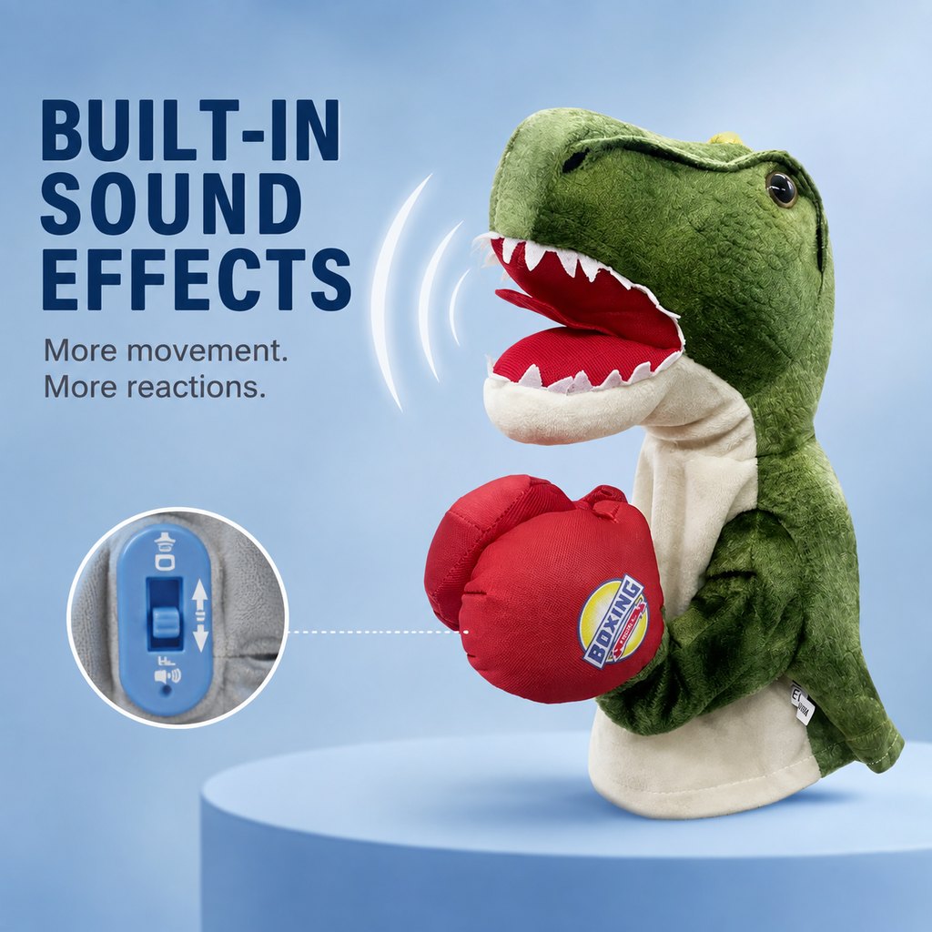 Interactive Boxing Pet Puppet for Indoor Play