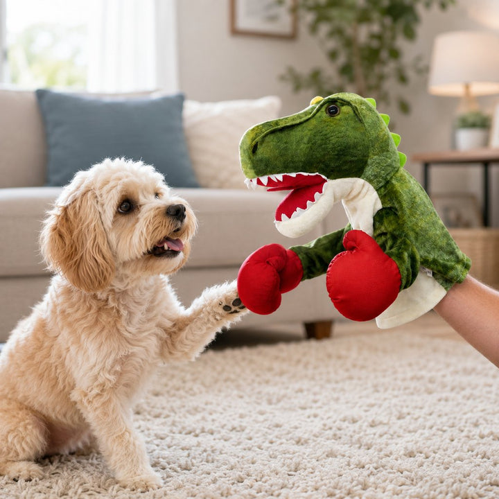 Interactive Boxing Pet Puppet for Indoor Play