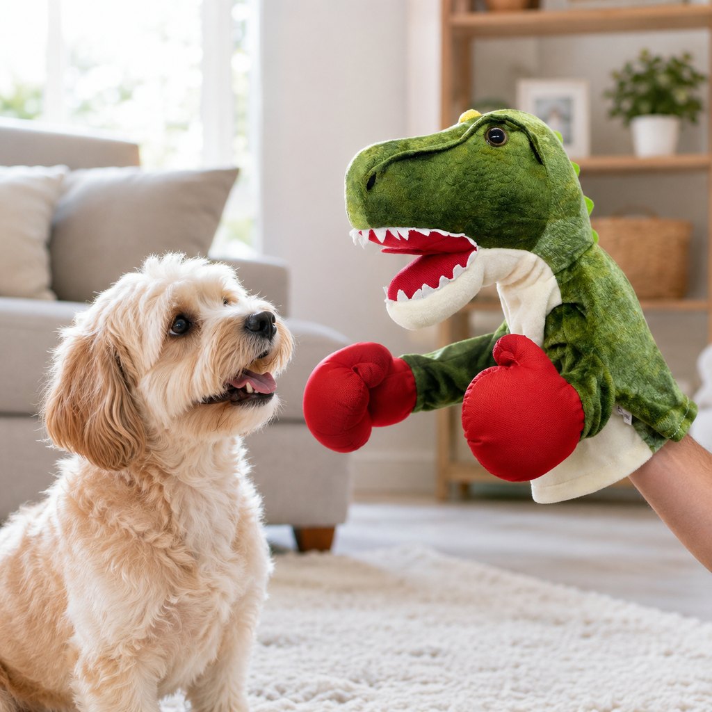 Interactive Boxing Pet Puppet for Indoor Play