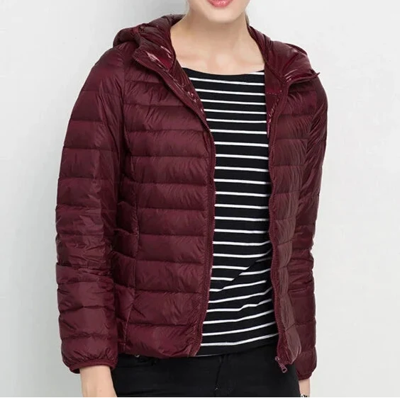 Women's Hooded Zip-Through Padded Jacket for Layering, image 13