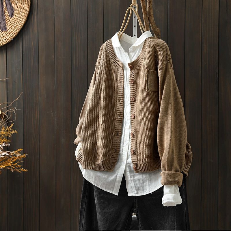 Women's Classic Button-Front Casual Cardigan