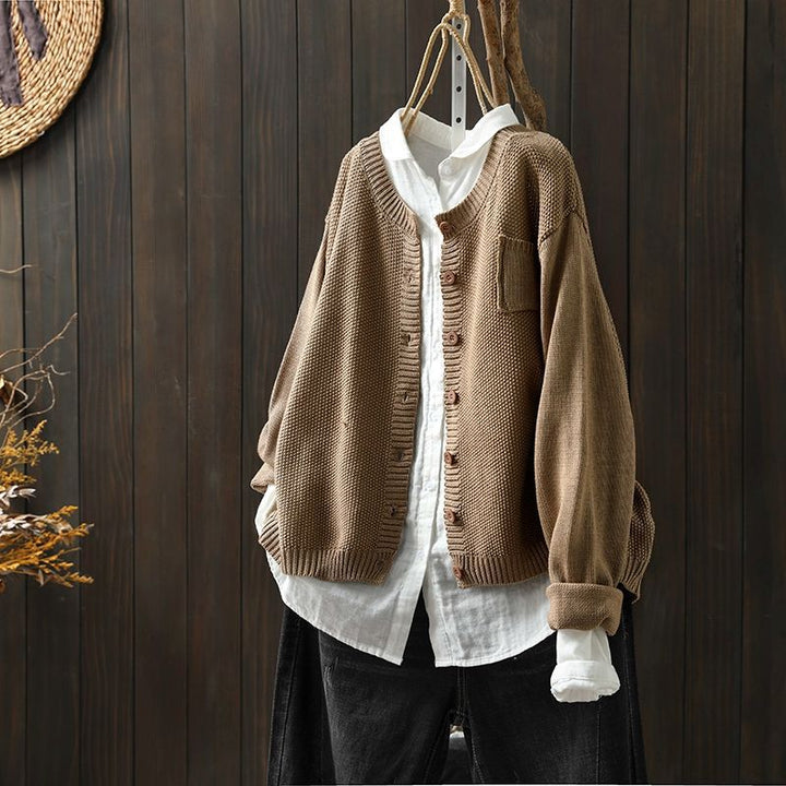 Women's Classic Button-Front Casual Cardigan