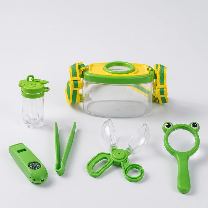 Kids Bug Catching Kit with Magnifying Glass, Observation Box and Net