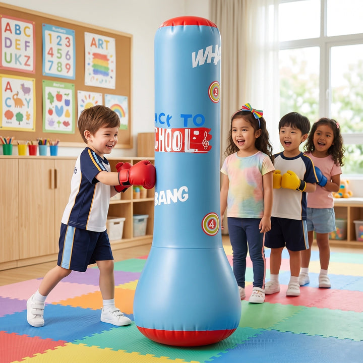 Kids Freestanding Inflatable Boxing Punch Bag with Rebound Water Base