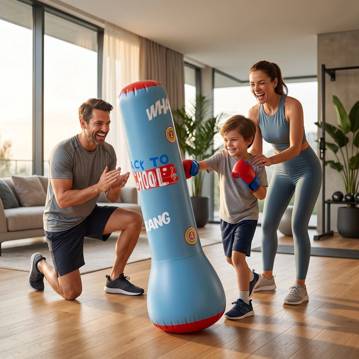 Kids Freestanding Inflatable Boxing Punch Bag with Rebound Water Base
